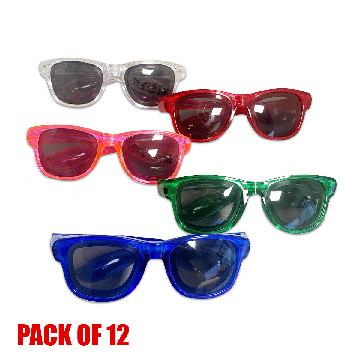 Assorted Cool Shade LED Party Glasses - IN STOCK ITEM