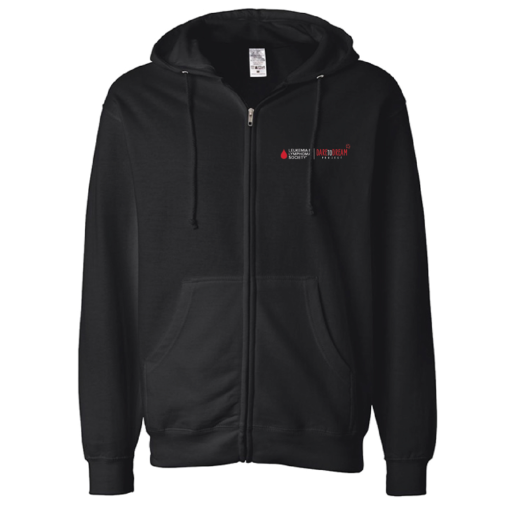 Dare to Dream - Red Logo - Adult Full Zip Hoodie - Product Made to Order